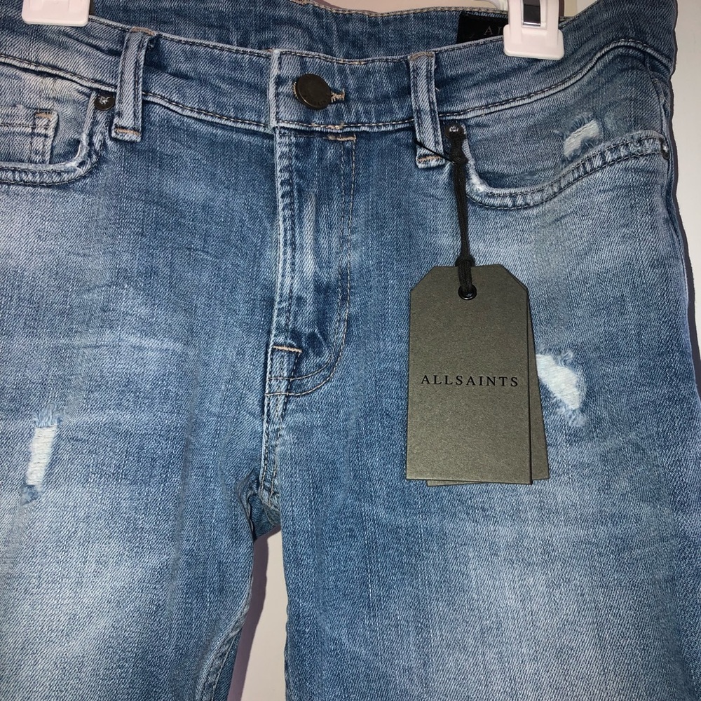 All Saints Raw Hem Skinny Jeans